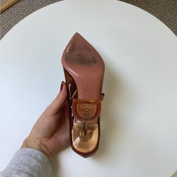 Amina Muaddi brown heels - Picture 4 of 4